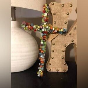 Carson beaded cross.  New with Tags. @12”